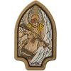 M-Tac Morale Patch Valkyrie – PVC Tactical Military Patch with Hook Fastener Backing – Patches for Vest, Backpacks, Hats (Black)(Embroidered (Coyote))