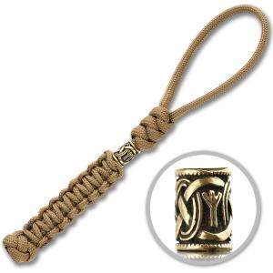 M-Tac Knife Lanyard with Metal Bead – Paracord Lanyard for Knives & EDC – Knife Fob Pull Cord – Durable Paracord Accessory(Coyote)