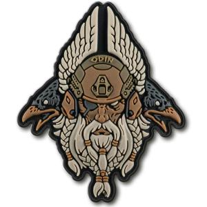 M-Tac Mjolnir Viking 3D PVC Morale Patches Military Tactical Army Morale (White)(Odin Coyote)