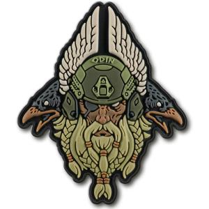 M-Tac Mjolnir Viking 3D PVC Morale Patches Military Tactical Army Morale (White)(Odin Olive)