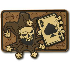 M-Tac Morale Patch Joker Skull Death Card Tactical 3D PVC (Olive)(Coyote)