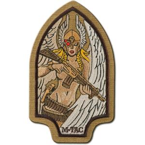 M-Tac Morale Patch Valkyrie – PVC Tactical Military Patch with Hook Fastener Backing – Patches for Vest, Backpacks, Hats (Black)(Embroidered (Coyote))