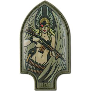 M-Tac Morale Patch Valkyrie – PVC Tactical Military Patch with Hook Fastener Backing – Patches for Vest, Backpacks, Hats (Black)(Olive)