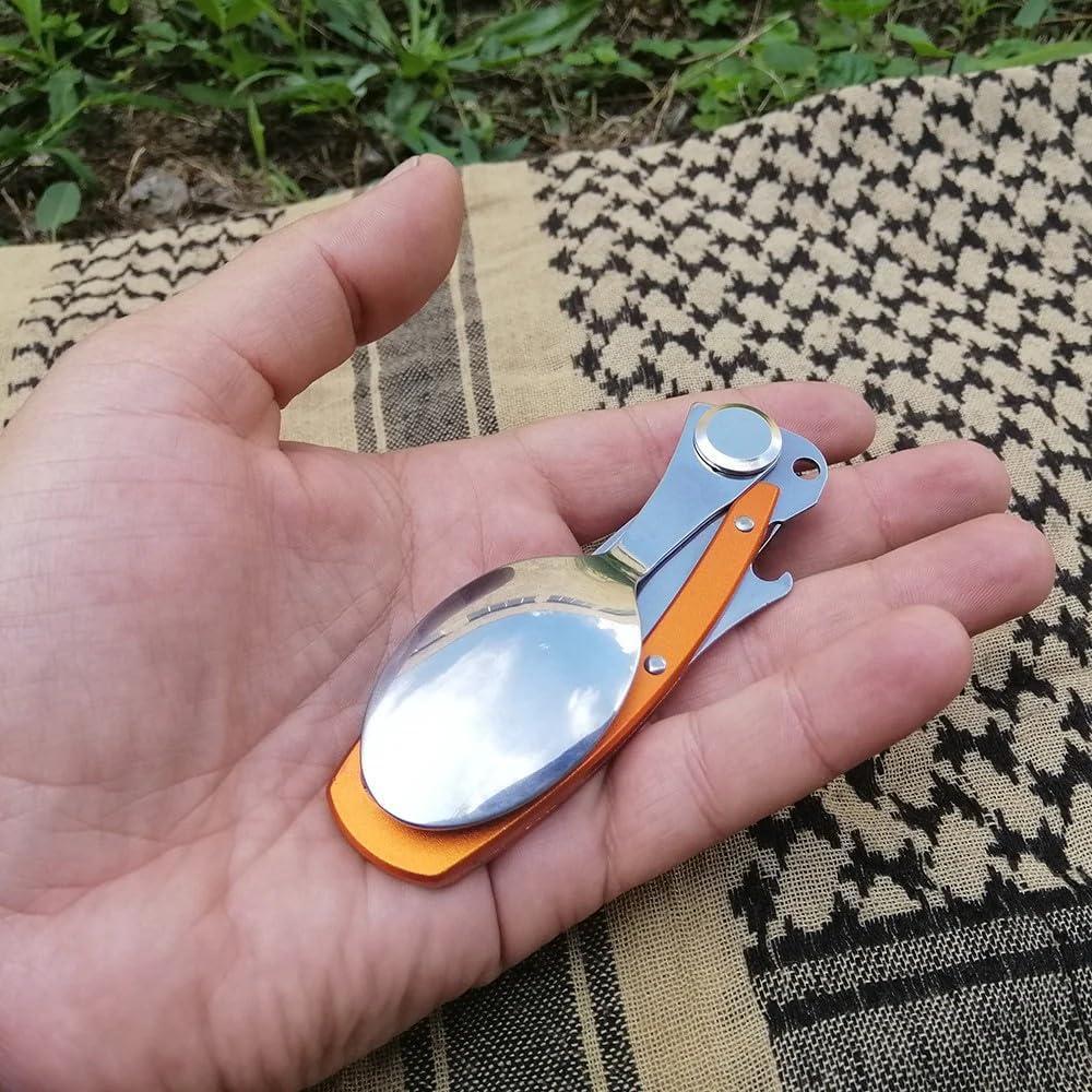 image:imageMTac 3in1 Spork SpoonFork Bottle Opener Utensil with Carabiner 3in1