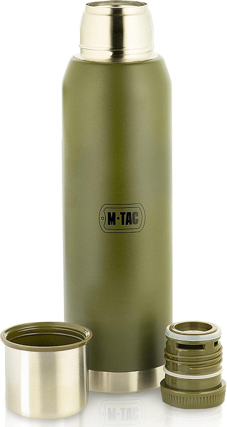 image:imageMTac Thermo Water Bottle Type 2 for Cold amp Hot Beverages Stainless Steel Thermos Leakproof Vacuum Insulated Flask Travel Coffee Mug Olive 44 ozOlive