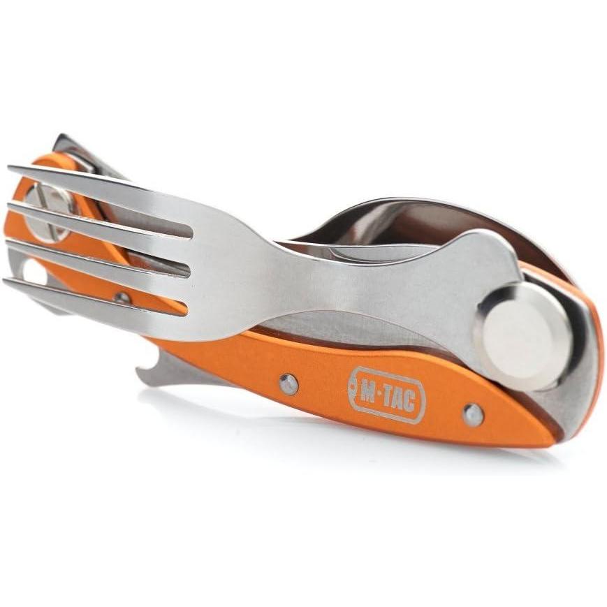 image:imageMTac 3in1 Spork SpoonFork Bottle Opener Utensil with Carabiner 3in1