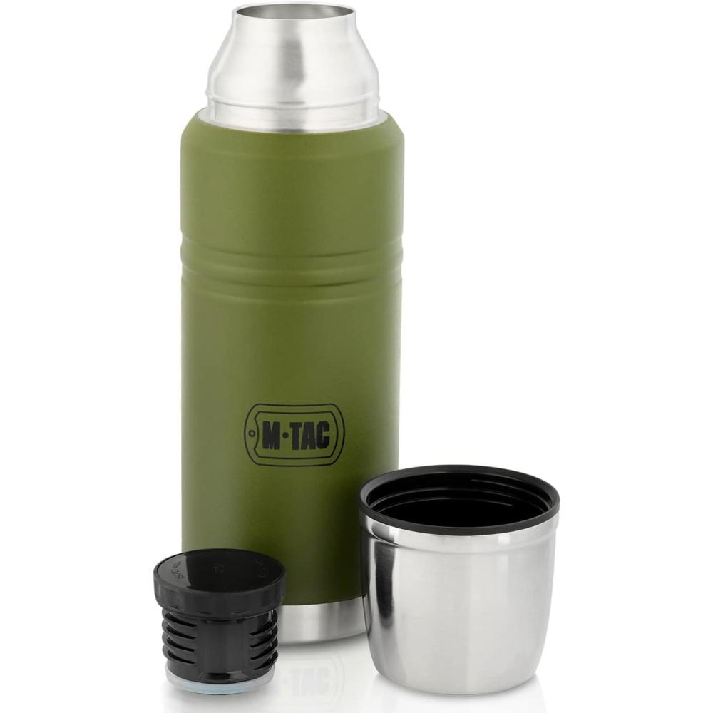 image:imageMTac Thermo Water Bottle Type 2 for Cold amp Hot Beverages Stainless Steel Thermos Leakproof Vacuum Insulated Flask Travel Coffee Mug Olive 44 ozOlive