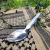 M‑Tac 4-in-1 Tactical Cutlery Set – Folding Spoon, Knife, Fork & Bottle Opener – Compact Stainless Steel Flatware for Camping & EDC(4 in 1 mini)