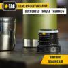M-Tac Thermo Water Bottle Type 2 for Cold & Hot Beverages – Stainless Steel Thermos Leakproof Vacuum Insulated Flask Travel Coffee Mug (Olive, 44 oz)(Olive)