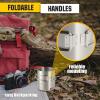 M-Tac 17oz Stainless Steel Hiking Mug Travel Coffee Cup with Handle(16.3 Ounces)