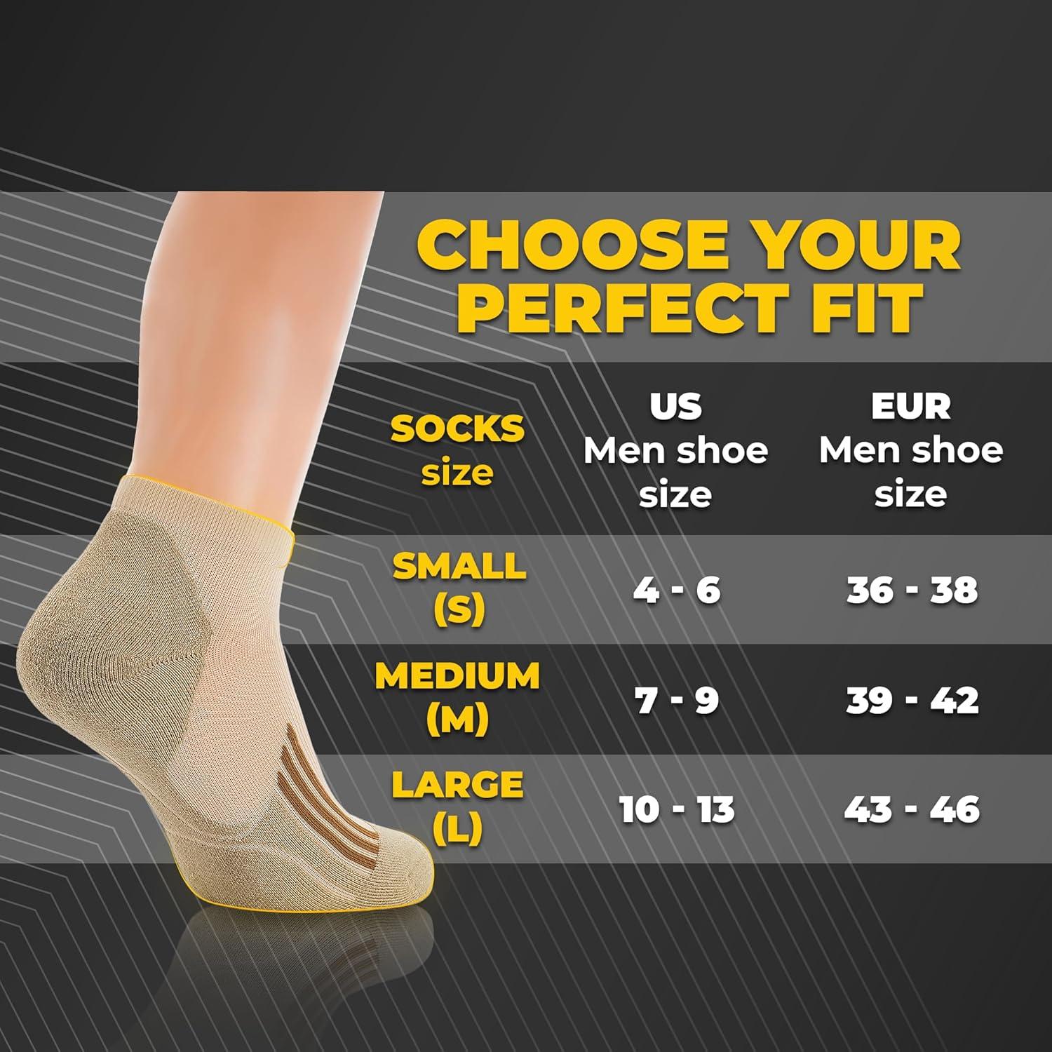 image:imageMTac Running Socks No Show amp Crew Options Athletic Compression Sports Socks with Cushion Low CutLow Calf MultiPack2
