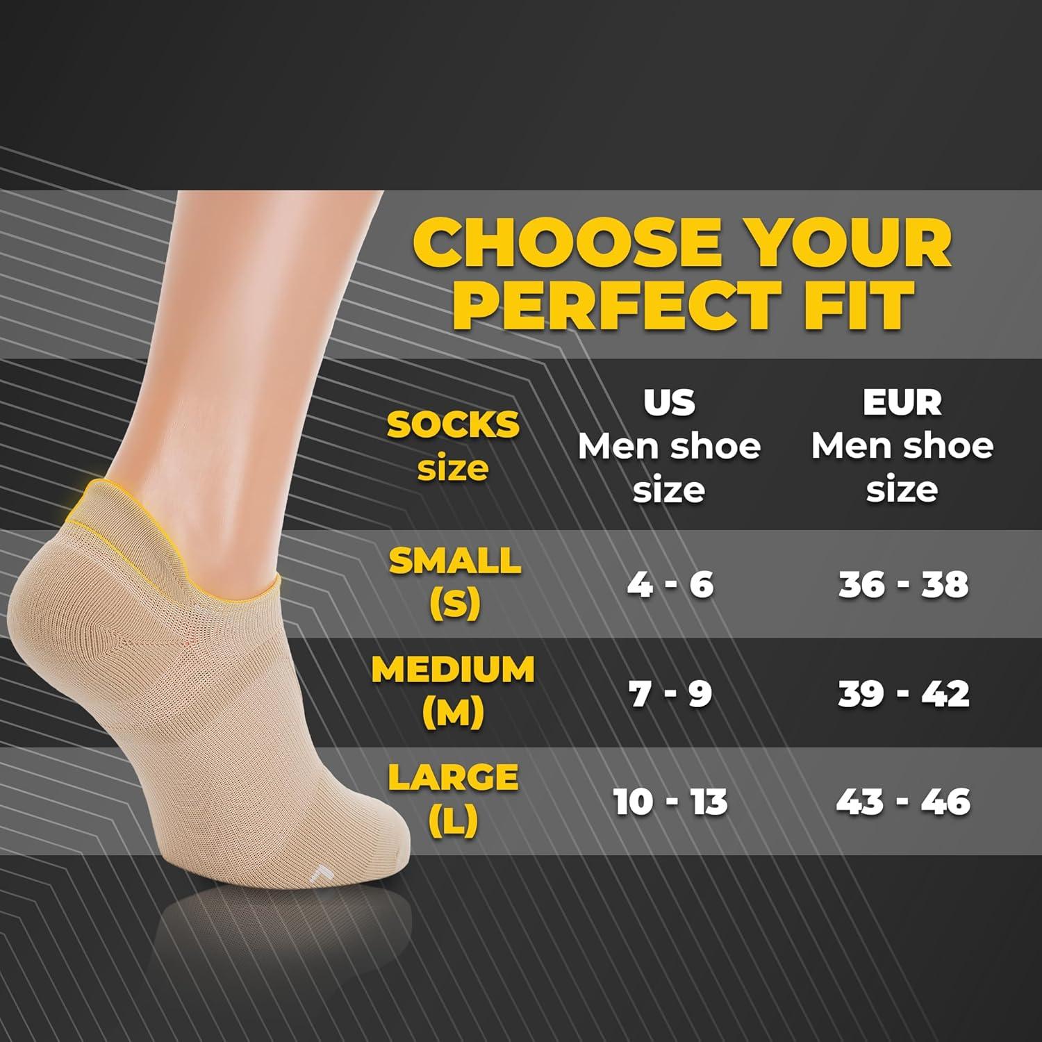 image:imageMTac Running Socks No Show amp Crew Options Athletic Compression Sports Socks with Cushion Low CutLow Calf MultiPack3
