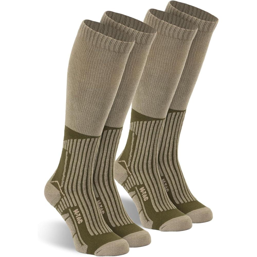 image:imageMTac Crew Knee High Tactical Socks 2 Pack Military Lightweight Coolmax Moisture Wicking Army Combat SocksKnee High