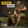 M-Tac Crew Knee High Tactical Socks 2 Pack – Military Lightweight Coolmax Moisture Wicking Army Combat Socks(Knee High)