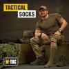 M-Tac Crew Knee High Tactical Socks 2 Pack – Military Lightweight Coolmax Moisture Wicking Army Combat Socks(Mid Calf)