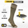 M-Tac Crew Knee High Tactical Socks 2 Pack – Military Lightweight Coolmax Moisture Wicking Army Combat Socks(Mid Calf)