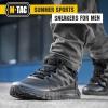 M-Tac Summer Sport Tactical Running Walking Hiking Sneakers for Men – Mesh Lightweight(Black)