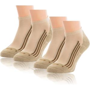 M-Tac Running Socks – No Show & Crew Options, Athletic Compression Sports Socks with Cushion – Low Cut/Low Calf Multi-Pack(2)