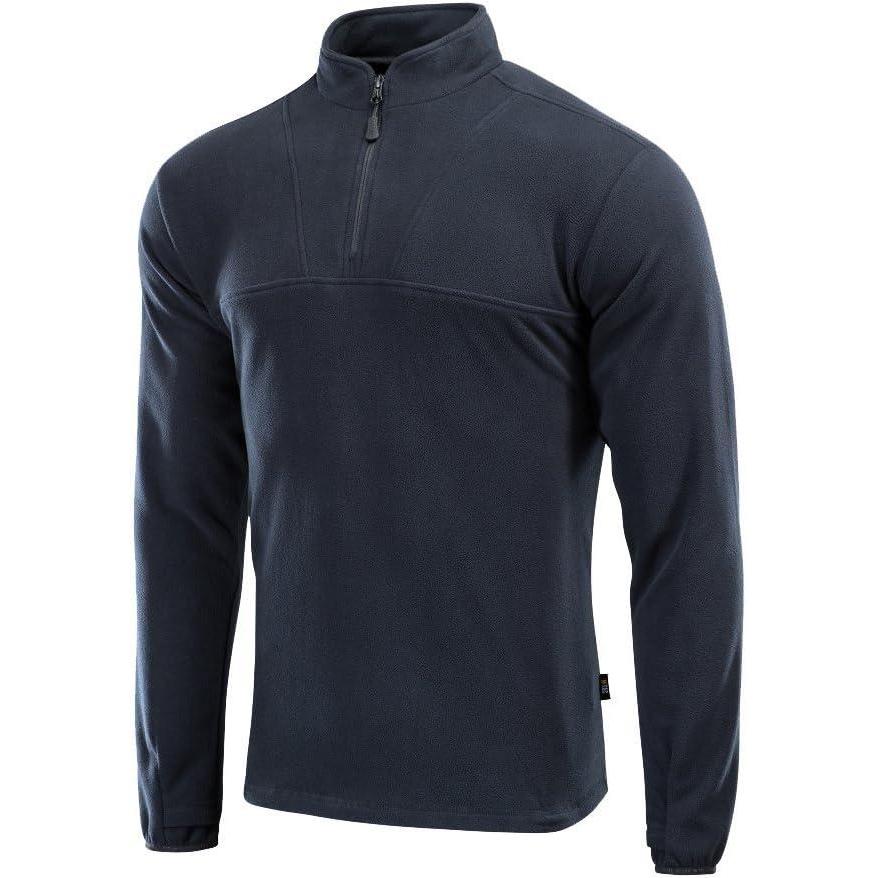 image:imageMTac Mens Fleece Quarter Zip Pullover Tactical Thermal Long Sleeve Sweater with High Mock Neck for Outdoor WorkDark Navy Blue