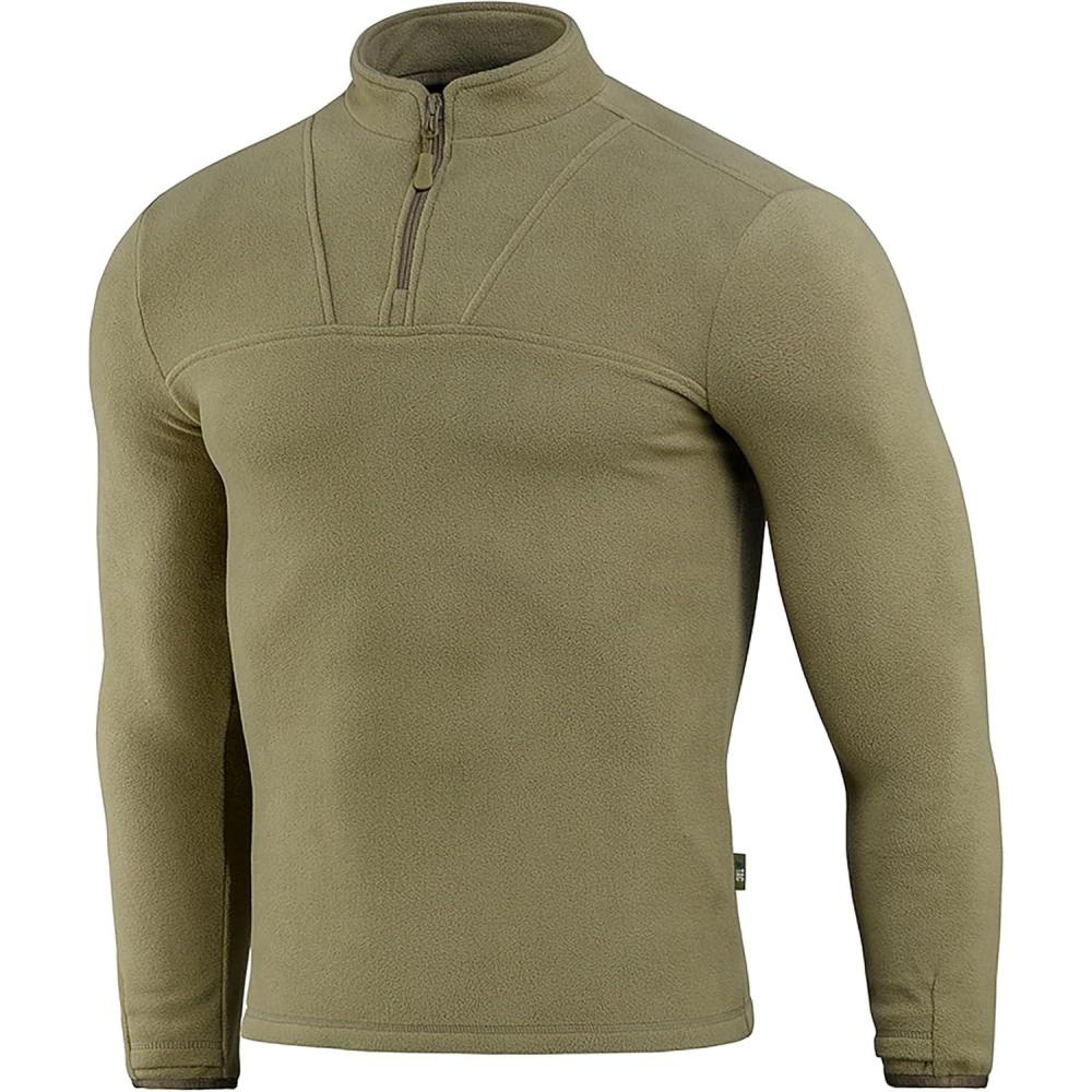 image:imageMTac Mens Fleece Quarter Zip Pullover Tactical Thermal Long Sleeve Sweater with High Mock Neck for Outdoor WorkOcp