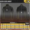 M-Tac Men’s Fleece Quarter Zip Pullover – Tactical Thermal Long Sleeve Sweater with High Mock Neck for Outdoor Work(Black)
