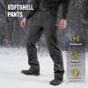 M-Tac Men’s Winter Tactical Work Pants – Thermal Softshell Fleece Lined Cargo Pants for Cold Weather & Outdoor Use(Black)