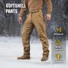 M-Tac Men’s Winter Tactical Work Pants – Thermal Softshell Fleece Lined Cargo Pants for Cold Weather & Outdoor Use(Coyote)