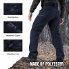 M-Tac Men’s Winter Tactical Work Pants – Thermal Softshell Fleece Lined Cargo Pants for Cold Weather & Outdoor Use(Navy Blue)