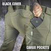 M-Tac Men’s Winter Tactical Work Pants – Thermal Softshell Fleece Lined Cargo Pants for Cold Weather & Outdoor Use(Olive)