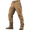 M-Tac Men’s Winter Tactical Work Pants – Thermal Softshell Fleece Lined Cargo Pants for Cold Weather & Outdoor Use(Coyote)