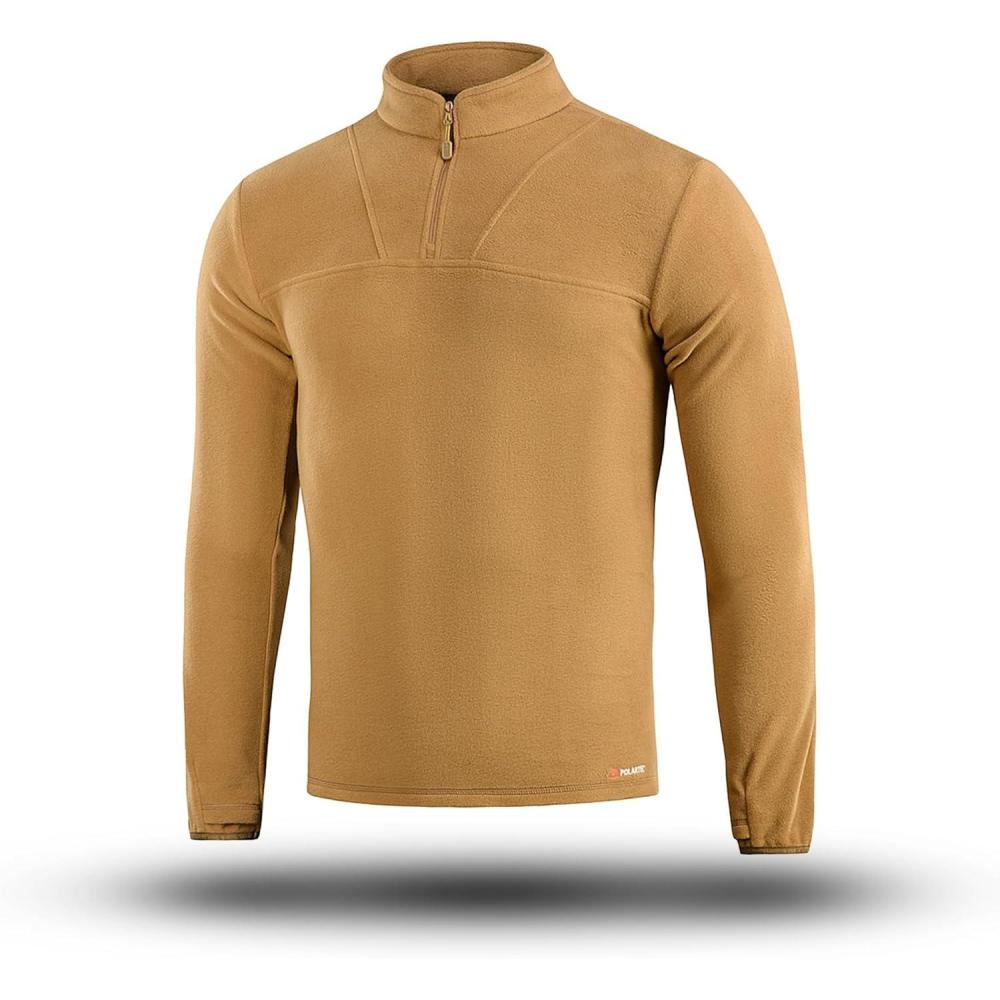 image:imageMTac Mens Tactical Fleece Pullover Polartec Micro Series 14 Zip Underwear SweaterCoyote