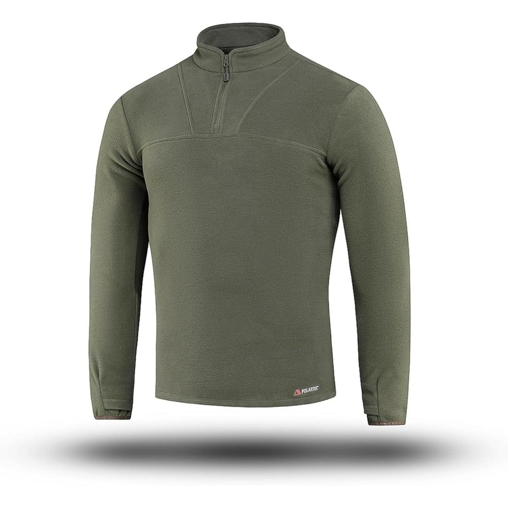 image:imageMTac Mens Tactical Fleece Pullover Polartec Micro Series 14 Zip Underwear SweaterOlive