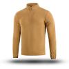 M-Tac Men’s Tactical Fleece Pullover – Polartec Micro Series 1/4 Zip Underwear Sweater(Coyote)