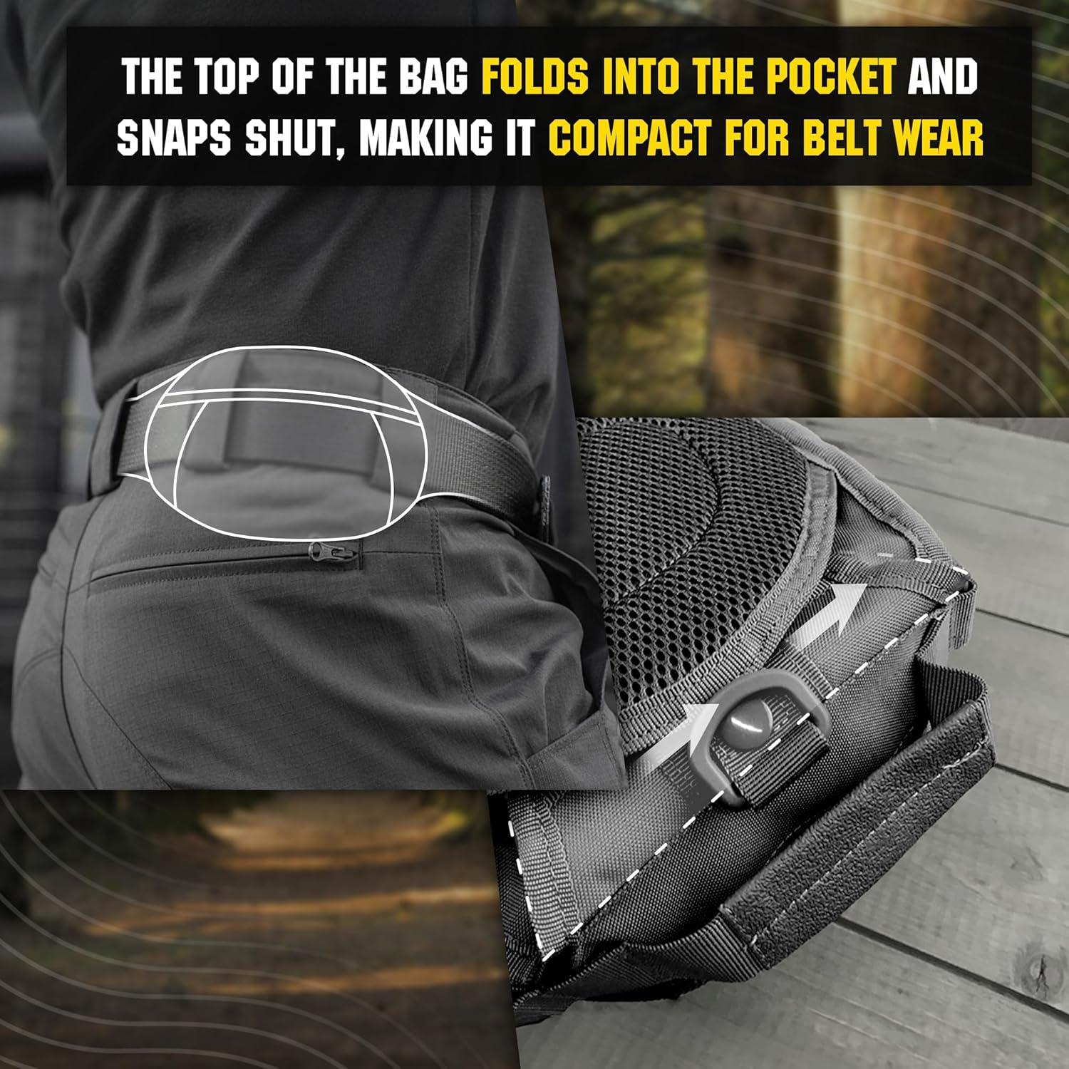 image:imageMTac CCW Sling Bag for Men amp Women EDC Shoulder Bag Tactical Crossbody Concealed Carry Bag Mens Chest PackCarabiner Black