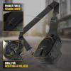 M-Tac CCW Sling Bag for Men & Women – EDC Shoulder Bag Tactical – Crossbody Concealed Carry Bag – Mens Chest Pack(Carabiner Black)