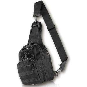 M-Tac CCW Sling Bag for Men & Women – EDC Shoulder Bag Tactical – Crossbody Concealed Carry Bag – Mens Chest Pack(Carabiner Black)