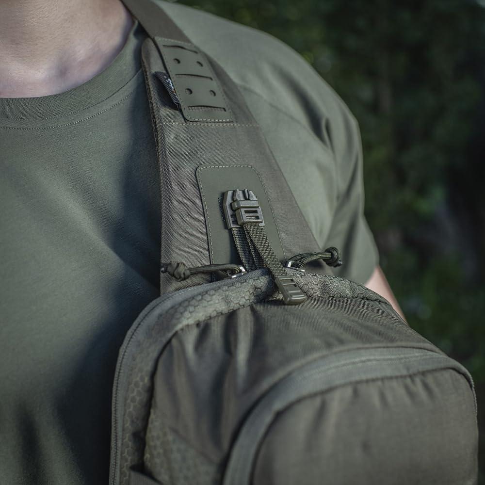 image:imageMTac Elite Cross Bag Slim Tactical Crossbody Sling Backpack for Man with CCW Concealed Carry Coyote SlimCoyote
