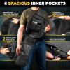 M-Tac 10L Tactical Sling Backpack – Crossbody Medical Sling EMS Bag EDC with Loop Panel for Concealed Carry – Travel, Fishing, Hiking backpack (Black)