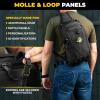 M-Tac 10L Tactical Sling Backpack – Crossbody Medical Sling EMS Bag EDC with Loop Panel for Concealed Carry – Travel, Fishing, Hiking backpack (Black)
