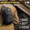 M-Tac Shoulder Bag Tactical Sling Bag for Men Small Back Pack- Crossbody Suitable as a Chest Pack Sling Mini Backpack
