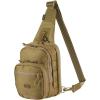 M-Tac Elite Cross Bag Slim – Tactical Crossbody Sling Backpack for Man with CCW Concealed Carry (Coyote, Slim)(Coyote)