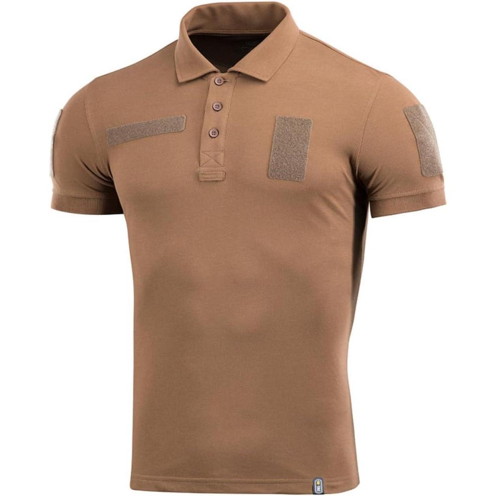 image:imageMTac Mens Polo Shirt Tactical Short Sleeve Military Golf Dri Fit Polo T Shirts for MenCoyote Brown