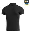 M-Tac Mens Polo Shirt Tactical Short Sleeve Military Golf Dri Fit Polo T Shirts for Men(Black)