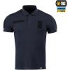 M-Tac Mens Polo Shirt Tactical Short Sleeve Military Golf Dri Fit Polo T Shirts for Men(Dark Navy Blue)