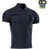 M-Tac Mens Polo Shirt Tactical Short Sleeve Military Golf Dri Fit Polo T Shirts for Men(Dark Navy Blue)