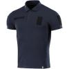 M-Tac Mens Polo Shirt Tactical Short Sleeve Military Golf Dri Fit Polo T Shirts for Men(Dark Navy Blue)