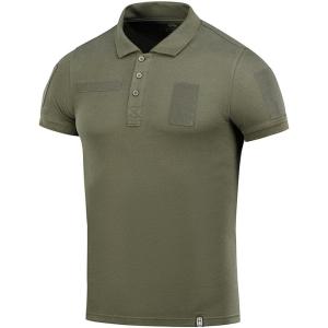 M-Tac Mens Polo Shirt Tactical Short Sleeve Military Golf Dri Fit Polo T Shirts for Men(Army Olive)