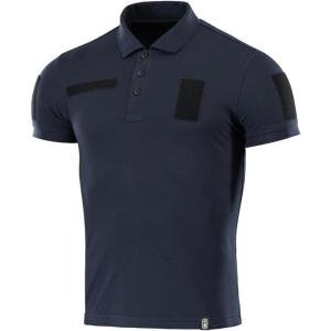 M-Tac Mens Polo Shirt Tactical Short Sleeve Military Golf Dri Fit Polo T Shirts for Men(Dark Navy Blue)