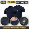 M-Tac Tactical Breathable Polo Shirt – Military Quick Dry Coolmax Short Sleeve T-Shirt for Men(Dnb)
