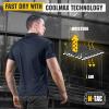 M-Tac Tactical Breathable Polo Shirt – Military Quick Dry Coolmax Short Sleeve T-Shirt for Men(Dnb)